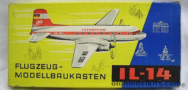 KVZ 1/87 Ilyushin Il-14 Interflug plastic model kit